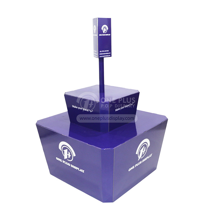 Large Custom Corrugated Cardboard Supermarket Dump Bin (1.2m x 1.2m x 1.5m) for High-Volume Retail Promotions