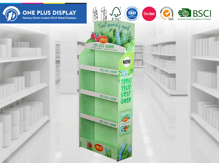 提升冲动消费：四层定制纸板展示架如何引爆零食销量？