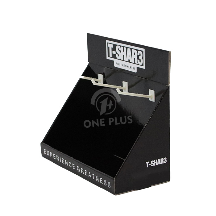 Cardboard Counter Pegboard Display for Small Hanging Items | HOOK Display POS Solution