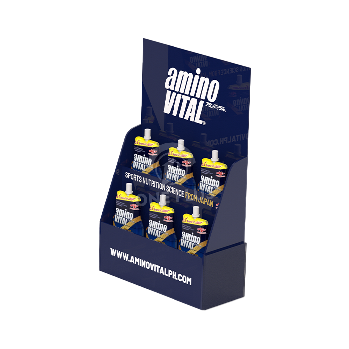 아크릴 카운터 디스플레이 2단 계단식 | 프리미엄 스낵 및 음료 스탠드.