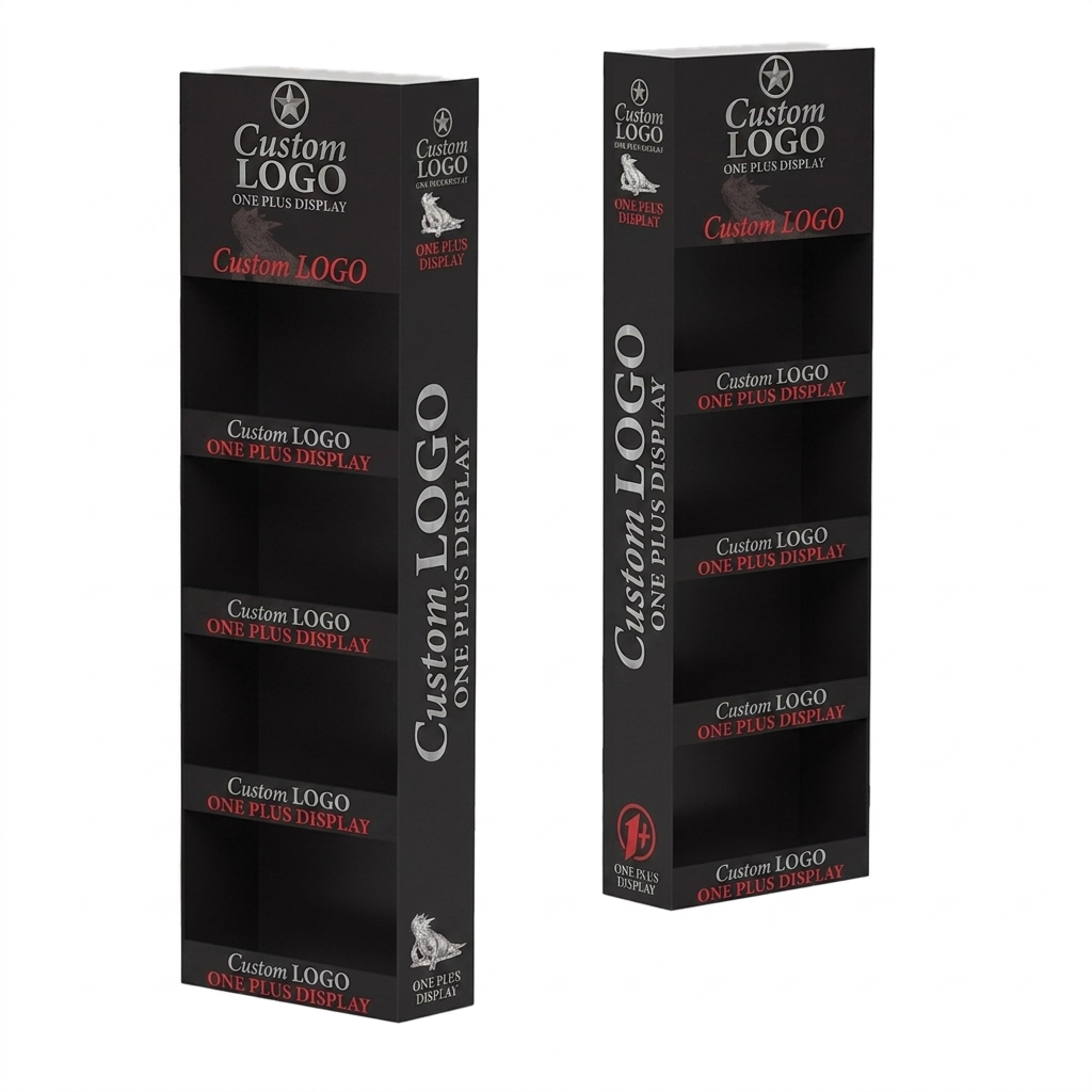 Suporte Lateral de Papelão/Expositor Asa de Poder para Molho Picante/Condimentos |, Estante de Alimentos por Impulso.