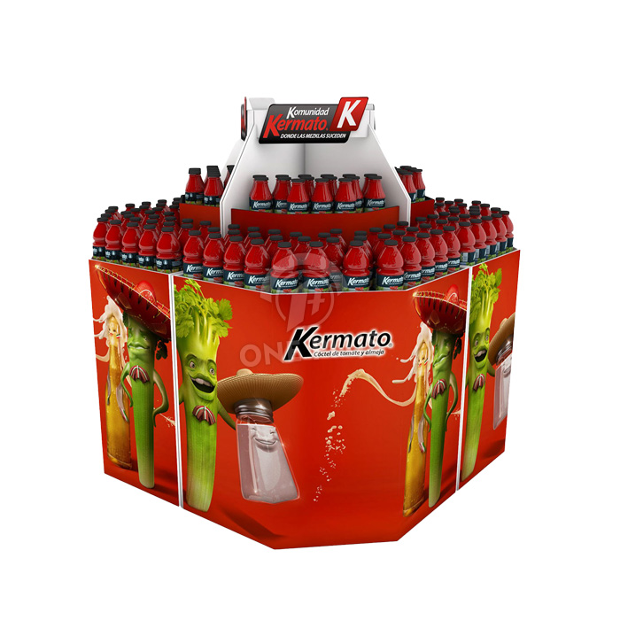 Cardboard Display Pallet for Seasoning | Custom PVC & 3P Board Square Bin China