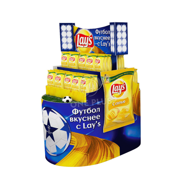 Cardboard Display Football World Cup Theme | Lay’s Potato Chips Pallet China Manufacturer