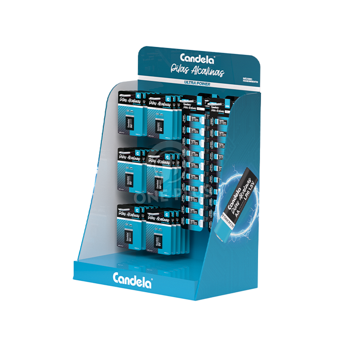 Acrylic Display Stand Countertop | Curved Side Battery Rack China Manufacturer