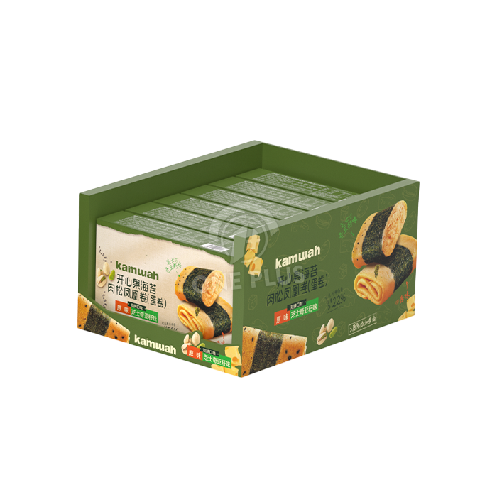 Cardboard Display Heavy-Duty PDQ Trays | Stackable Snack Box for Walmart & Costco