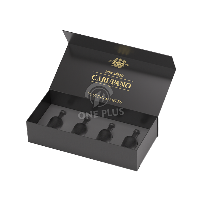 Custom Rigid Gift Box with Die-Cut Insert | Luxury Essential Oil & Liquor Packaging China Manufacturer