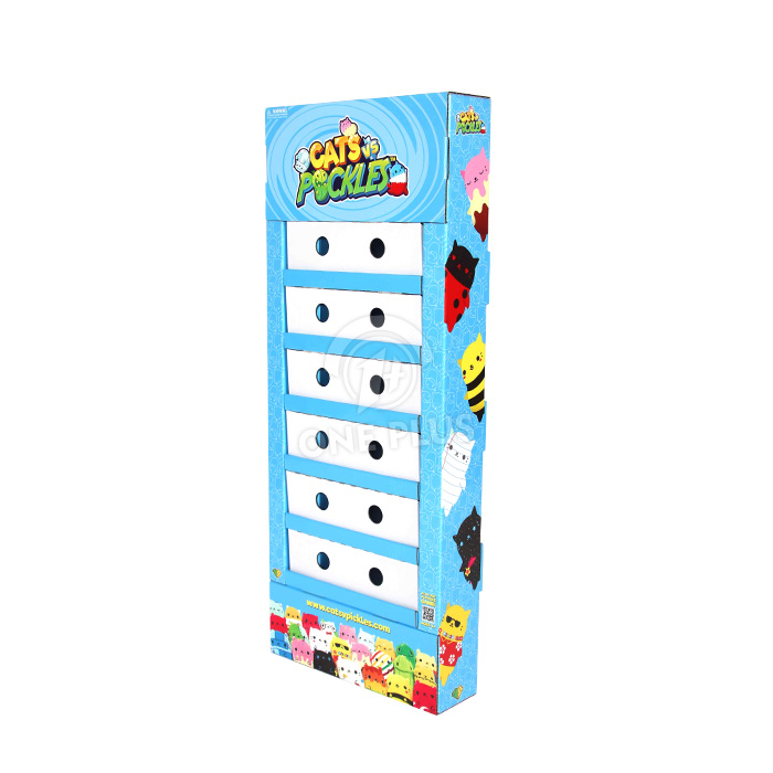 Kartonowy stojak ekspozycyjny Sidekick | Wstępnie wypełniony stojak na zabawki z usługą co-packingu