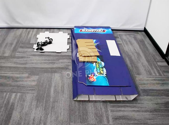 平板包装的纸板挂钩展示架组件