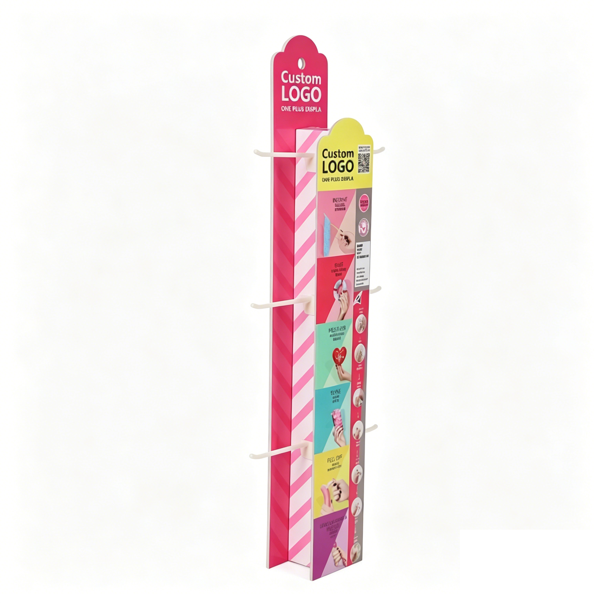 段ボールディスプレイ サイドキック パワーウィング 12 ネイルアート＆マニキュア フックラック