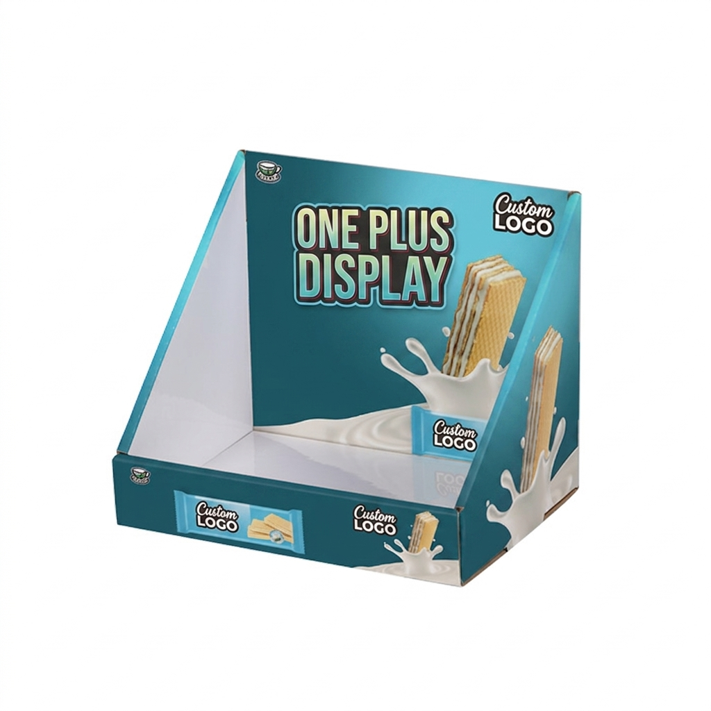 纸板展示柜 PDQ | 定制威化饼干和零食饼干托盘 中国