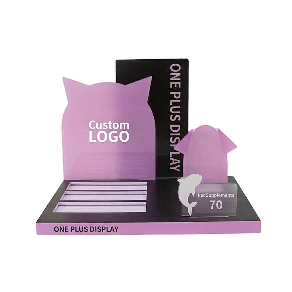POP-Display PVC-Thekeneinheit | Heimtierbedarf Desktop PDQ-Ständer anpassen