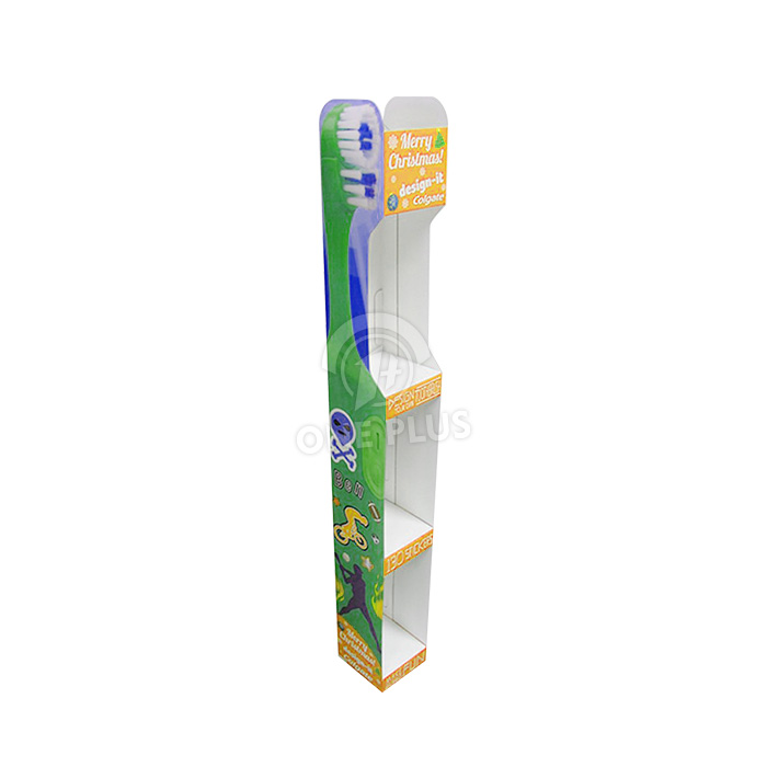 Exhibición Personalizada de Cartón | 3 Niveles SIDEKICK/POWERWING para Cepillos de Dientes de Tienda