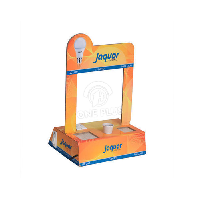 Présentoir et boîte de test personnalisés en PVC pour ampoules LED sur comptoir | Présentoir interactif de quincaillerie de vente au détail sur table SKU-202605261341-BULB