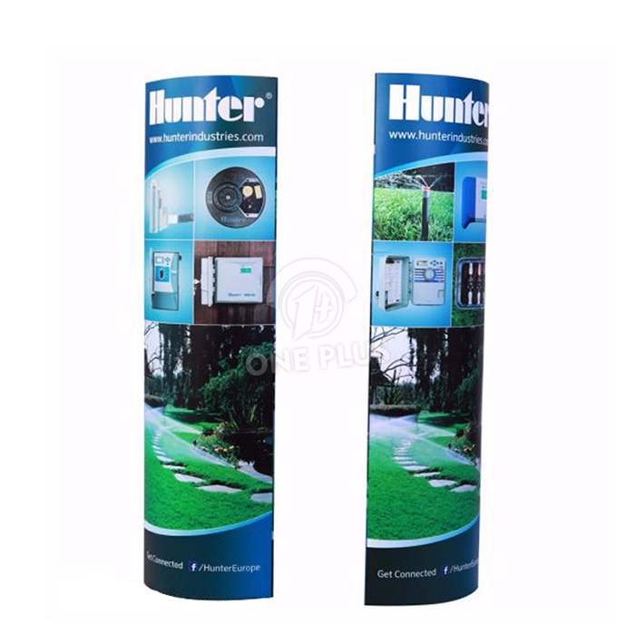 Cartão Promocional Personalizado Totem Display Pilar | Premium 3D Curvo Convexo Floor Standee para Lojas de Retalho e Campanhas de Marketing em Feiras SKU-202605281445-PROMO