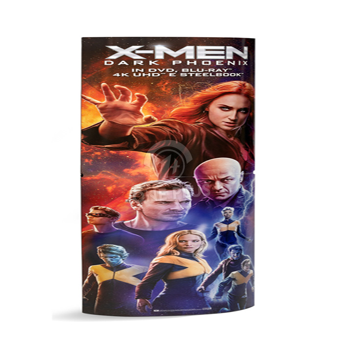 Cartão Personalizado para Pôster de Filme Totem Display Pilar | Premium Curvo Convexo 3D Floor Standee para Lobbies de Cinema e Campanhas de Marketing de Mídia Blu-ray SKU-202605291430-POSTER