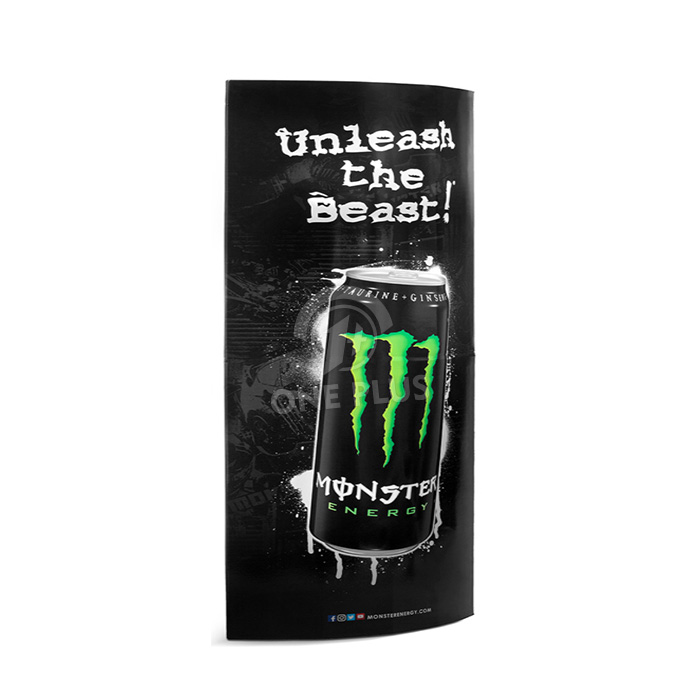 Cartaz Promocional Personalizado para Bebidas em Cartão, Totem de Exibição, Pilar | Premium 3D Curvo Convexo, Standee de Chão para Supermercado, Varejo e Campanhas de Marketing de Marcas de Bebidas SKU-202605291450-DRINK