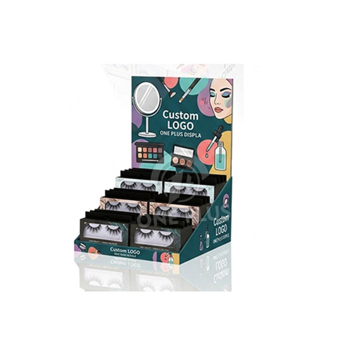 4-Tier Custom Artistic Cardboard Countertop PDQ para Cílios | Boutique Retail Merchandiser SKU-202605121651-ART