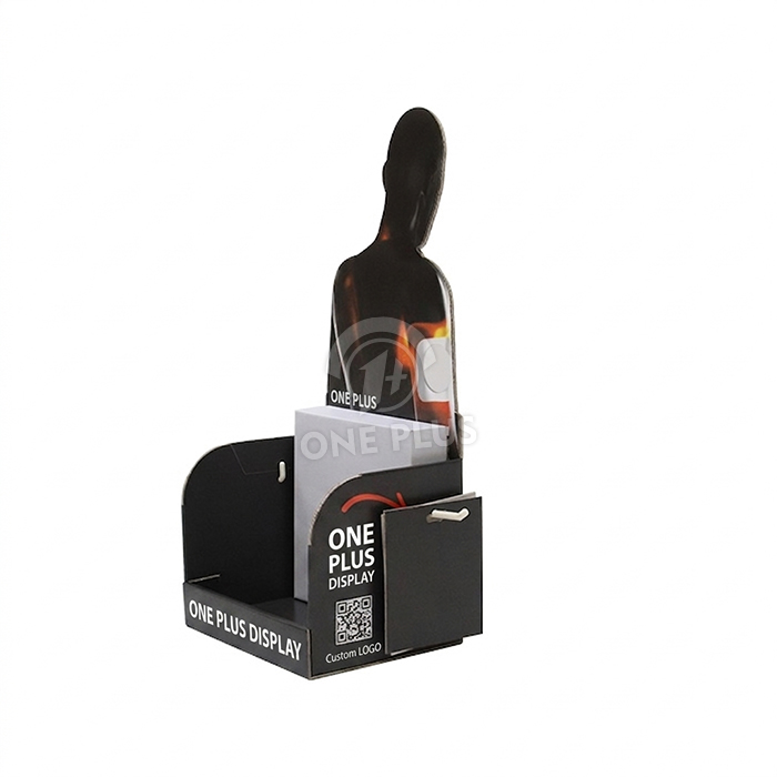 Custom Silhouette Cardboard Countertop Display for Personal Care Products | Premium Beauty POS Merchandiser SKU-202606110710-CARE