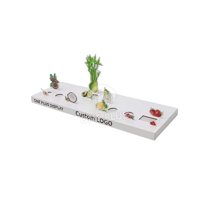 Custom Cardboard PDQ Countertop Display for Natural Fragrance & Skincare | Interactive Ingredient Showcase SKU-202606111704-FRAG