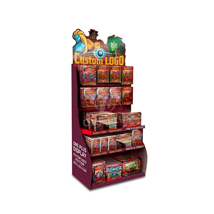 Op Maat Gemaakte Gelaagde Kartonnen Displaystandaard voor Snacks | Impactvolle Vloerstaande Retail Merchandiser SKU-202606151335-SNACK