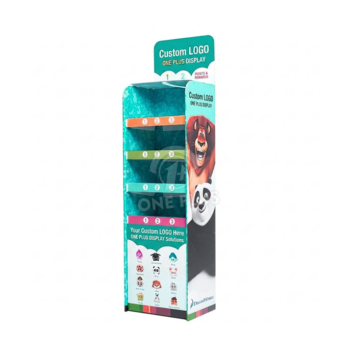 Custom Cardboard Display Stand for Toys | 4-Tier Retail Merchandiser SKU-202606231707-TOY