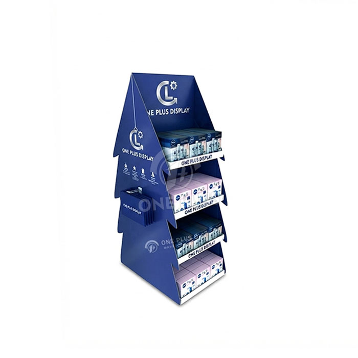Custom Cardboard Display Stand for Facial Masks | Retail Skincare Merchandiser SKU-202607131608-MASK