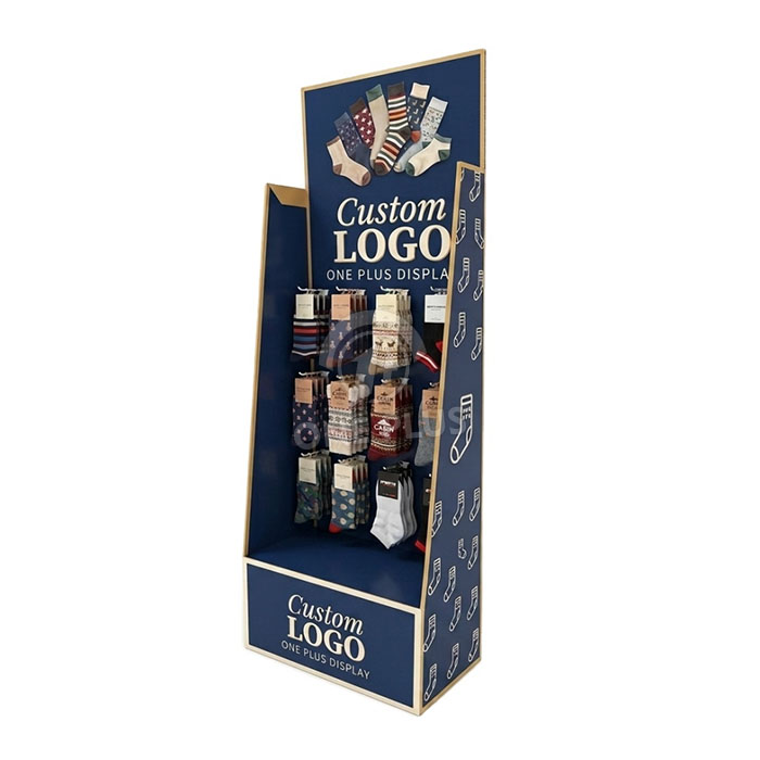 Custom Cardboard Display Stand for Socks | Retail Sock Merchandiser SKU-202608040812857-SOCK-DISPLAY