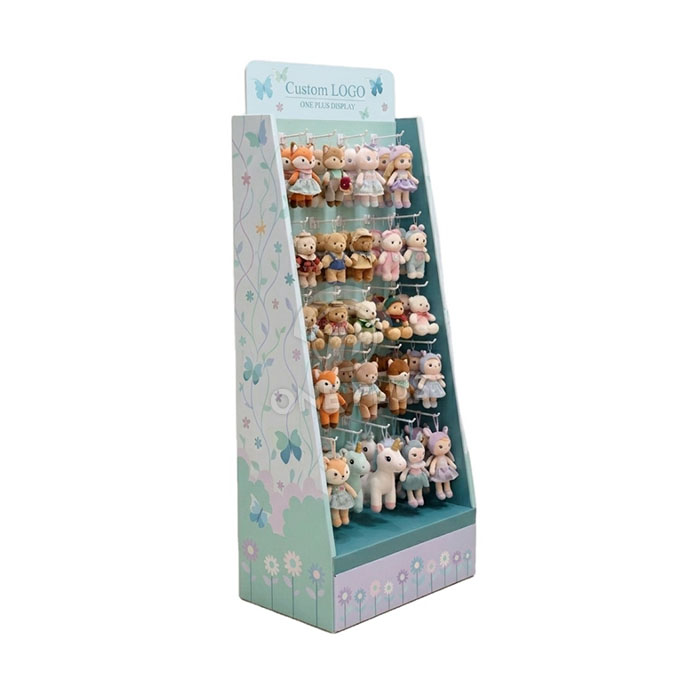 Custom Cardboard Display Stand for Plush Toys | Retail Doll Merchandiser SKU-202608040932676-PLUSH-TOY-DISPLAY