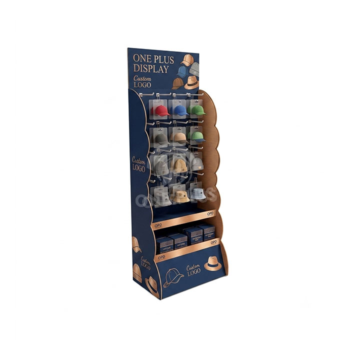 Custom Cardboard Display Stand for Hats | Retail Cap Merchandiser SKU-202608080902297-HAT-DISPLAY