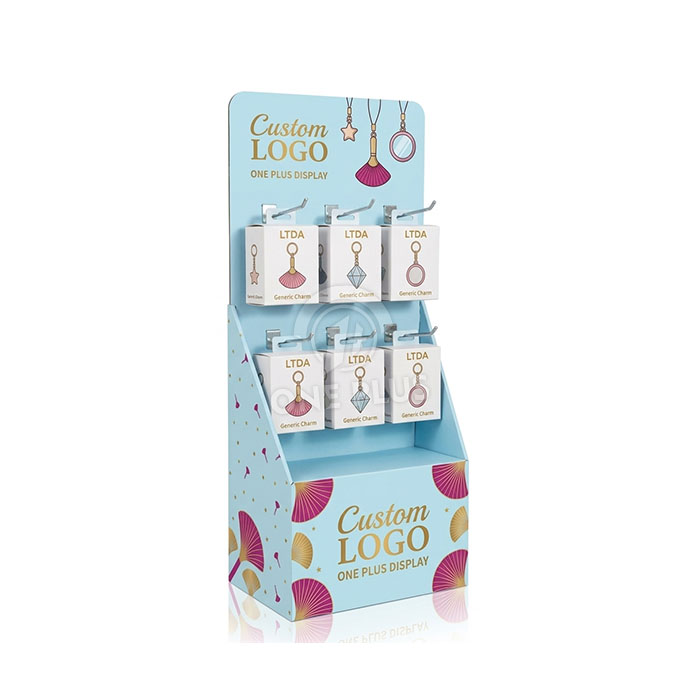 Custom Cardboard Display Stand for Cute Charms | Retail Pendant Merchandiser SKU-202608110556395-CHARM-DISPLAY-STAND