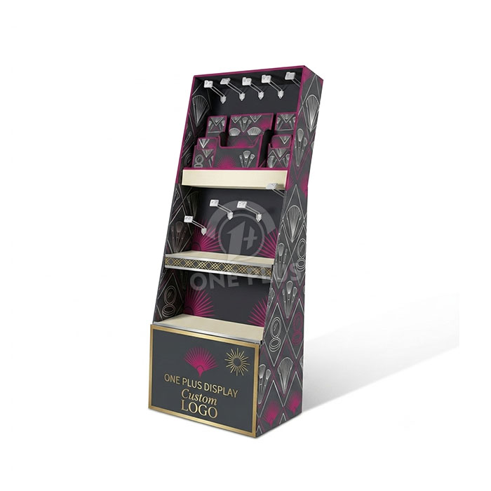 Custom Cardboard Display Stand for Hanging Products | Retail Multi-Tier Merchandiser SKU-202608110903629-HANGING-PROD-FSDU