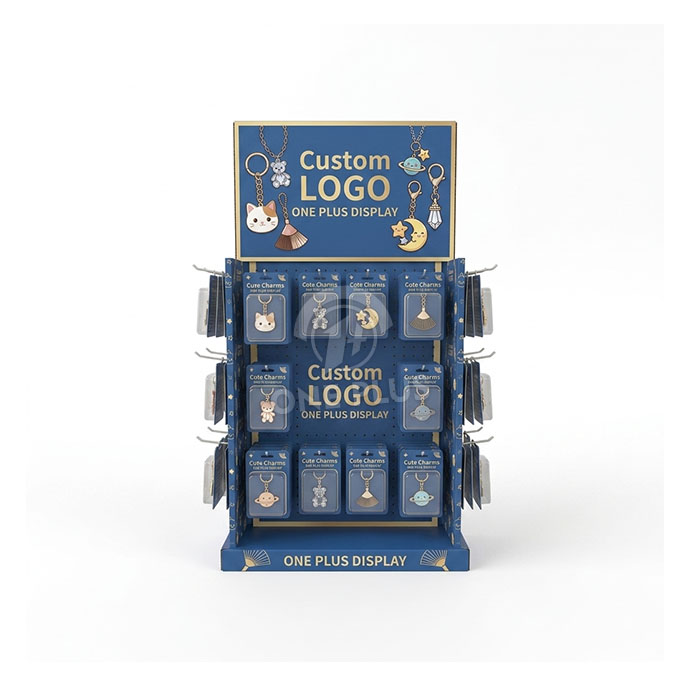 Custom Cardboard Display Stand for Charms | Retail Pendant Merchandiser SKU-202608120549406-COUNTERTOP-CHARM-DISPLAY