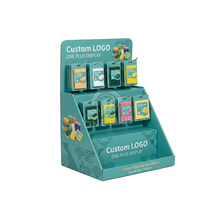 Custom Cardboard Display Stand for Cleaning Brushes | Retail Cleaning Tool Merchandiser SKU-202608170800488-CLEANING-BRUSH-CDU