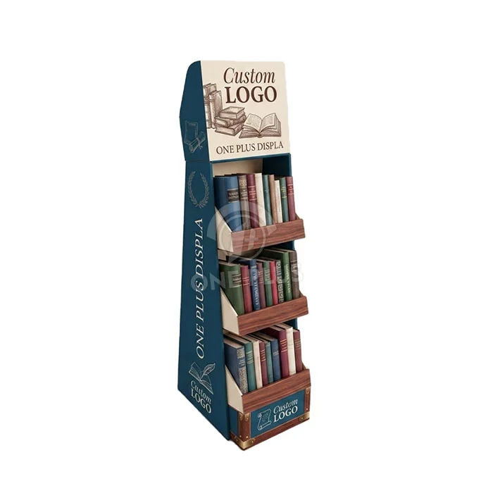 Custom Cardboard Display Stand for Books Retail Book Merchandiser SKU 202607091515-book