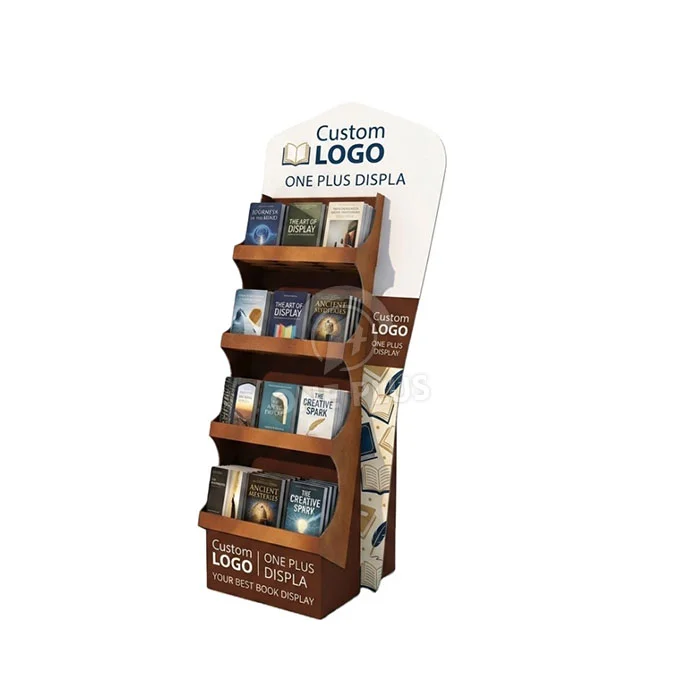 Custom Cardboard Display Stand for Books Retail Book Merchandiser SKU 202607250701604-books