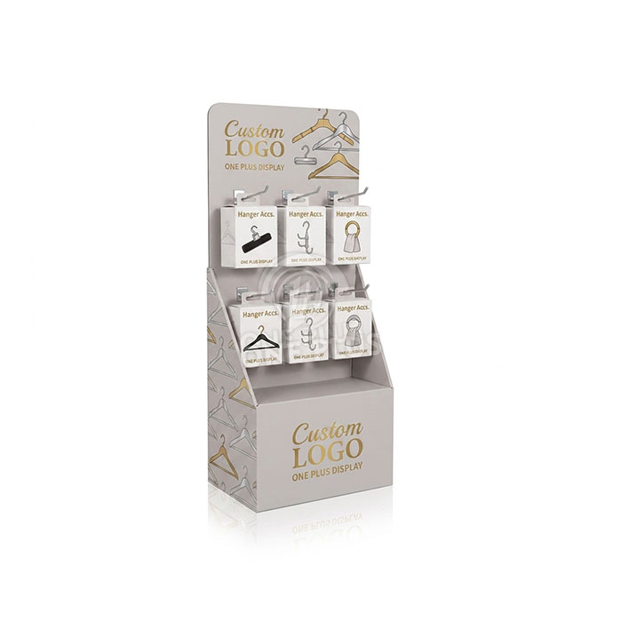 Custom Cardboard Display Stand for Hanger Accessories | Retail Closet Organizer Merchandiser SKU-202608200613716-HANGER-ACC-DISPLAY