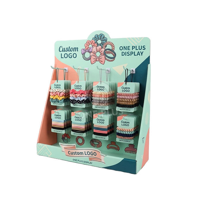 Custom Cardboard Display Stand for Hair Ties | Retail Scrunchie Accessory Merchandiser SKU-202608210553179-HAIR-TIE-DISPLAY