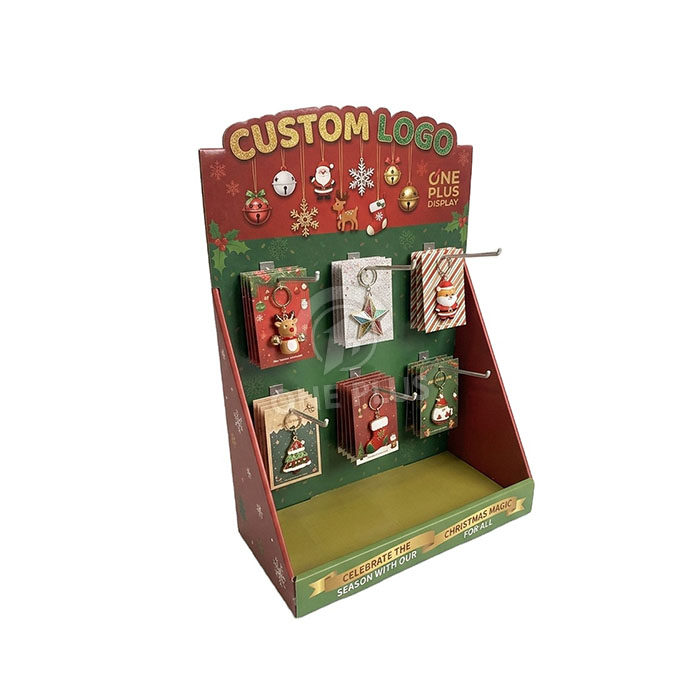 Custom Cardboard Display Stand for Christmas Pendants | Retail Holiday Ornament Merchandiser SKU-202608210621724-XMAS-PENDANT-DISPLAY