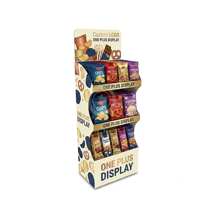 Custom Cardboard Display Stand for Snacks Retail Snack Merchandiser