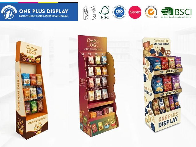 Snack Retail Merchandising: High-Impact Custom Cardboard Displays