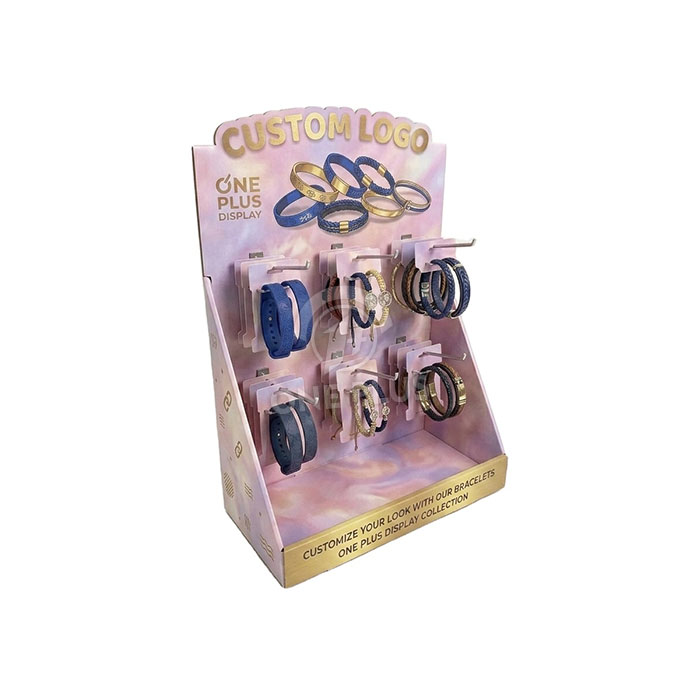Custom Cardboard Display Stand for Bracelets | Retail Jewelry Accessory Merchandiser SKU-202608220542935-BRACELET-DISPLAY