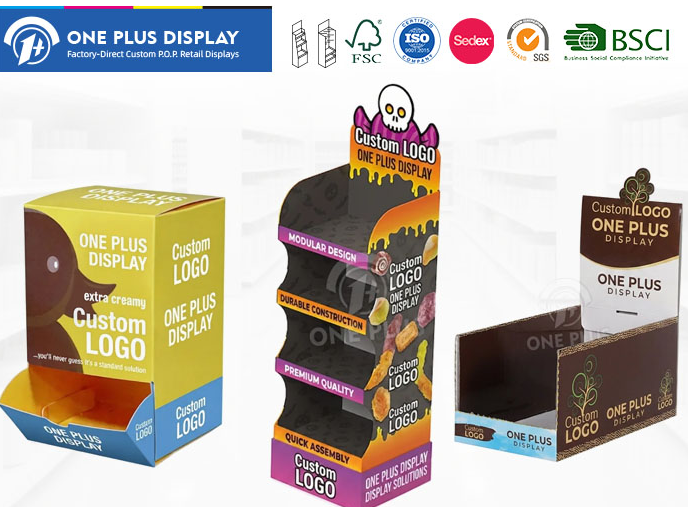 Merchandising de Chocolate y Snacks: Displays de Cartón Personalizados de Alto Impacto