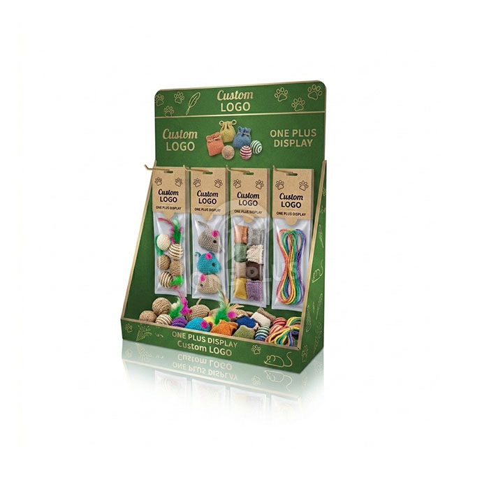 Custom Cardboard Display Stand for Pet Toys | Retail Countertop Accessory Merchandiser SKU-202608270756836-PET-TOY-DISPLAY