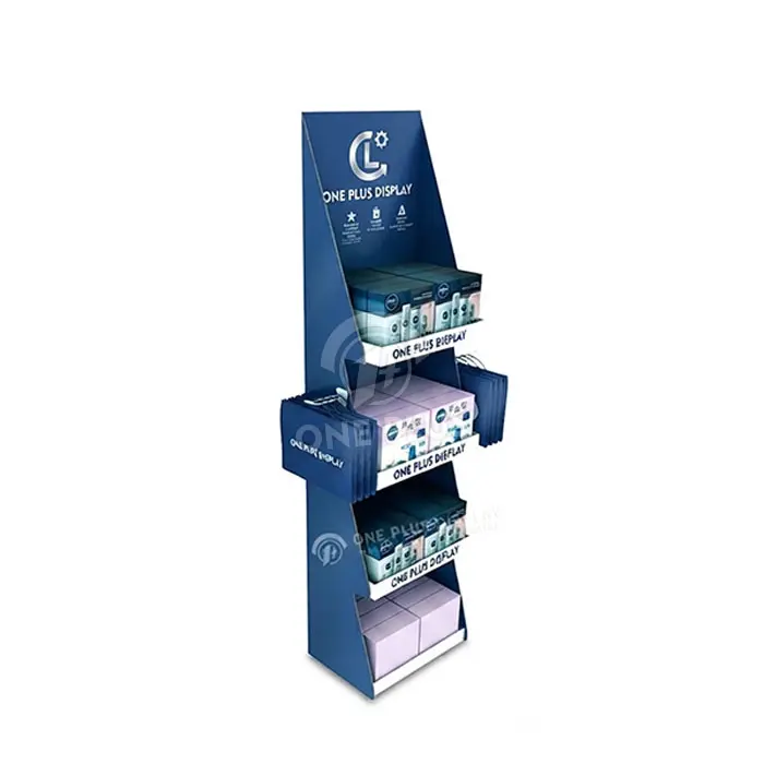 Espositore personalizzato in cartone per merchandiser per la vendita al dettaglio di maschere per il viso e prodotti per la cura della pelle