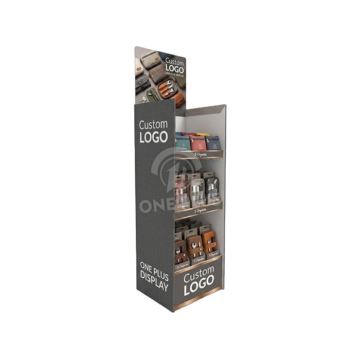 Custom Cardboard Display Stand for Handbags & Wallets | Retail Floor Merchandiser SKU-202609020855611