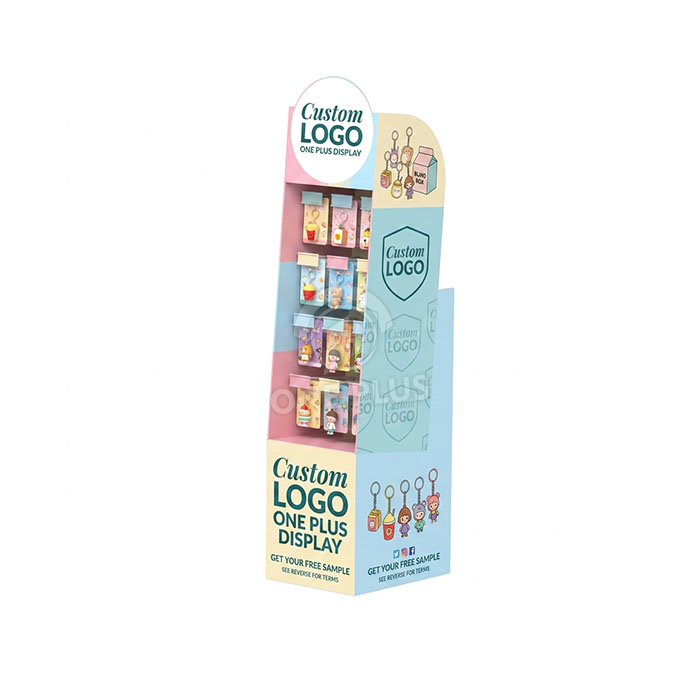 Custom Cardboard Display Stand for Doll Pendants & Toy Charms | Retail Floor Merchandiser SKU-202609050103412