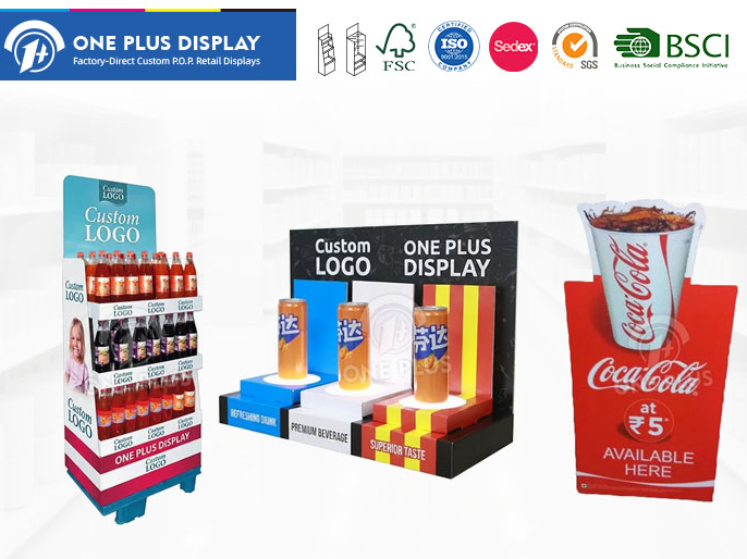 Beverage & Drink Merchandising: High-Impact Custom Cardboard Displays