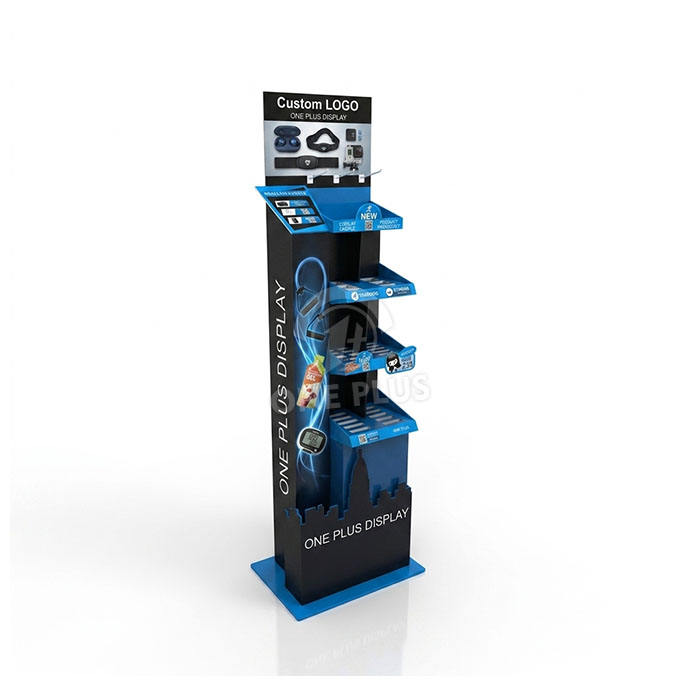 Custom Cardboard Display Stand for Small Sports Accessories & Fitness Gear | Retail Floor Merchandiser SKU-202609061124892
