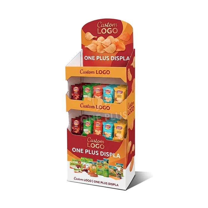 Custom Cardboard Display Stand for Snacks Retail Snack Merchandiser