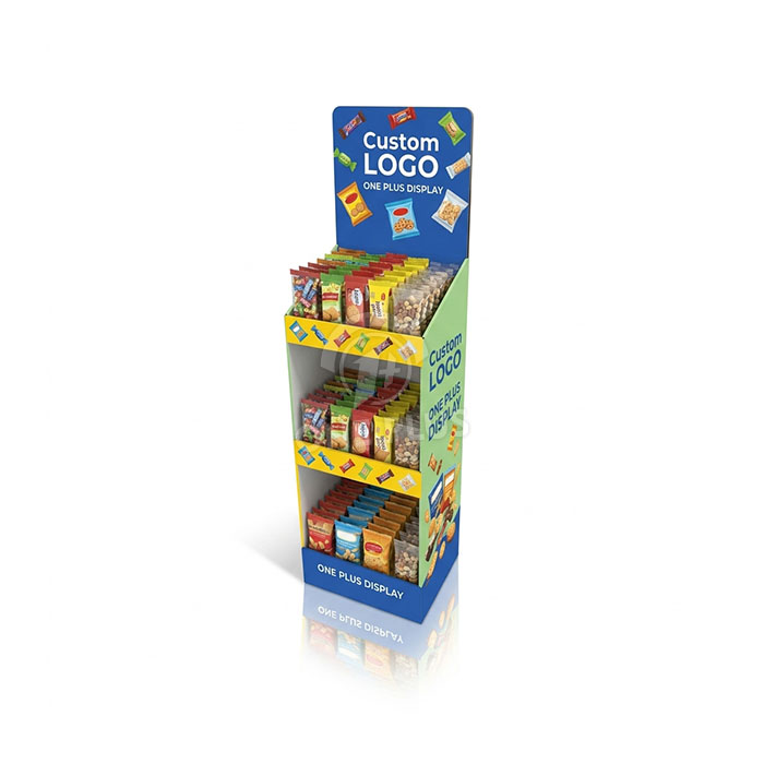 Custom Cardboard Display Stand for Snacks & Confectionery | Retail Floor Merchandiser SKU-202609092307184